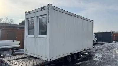 Gebrauchter Büro- / Mannschaftscontainer 20’ 6.055 × 2.438 mm