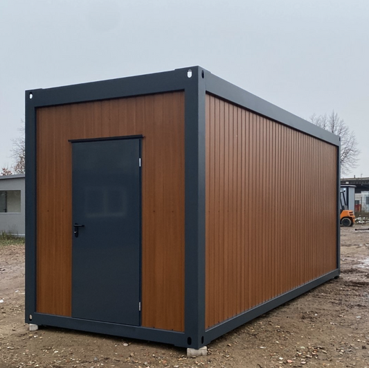 Premium Bürocontainer 6,00 x 2,44 Tür Stirnseitig