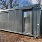 Bürocontainer 6,00 x 2,44 Glastür mit Rollladen