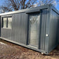Bürocontainer 6,00 x 2,44 Glastür mit Rollladen