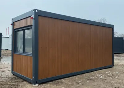 Premium Bürocontainer 6,00 x 2,44 Tür Stirnseitig