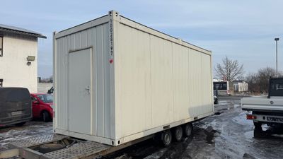 Gebrauchter Büro- / Mannschaftscontainer 20’ 6.055 × 2.438 mm