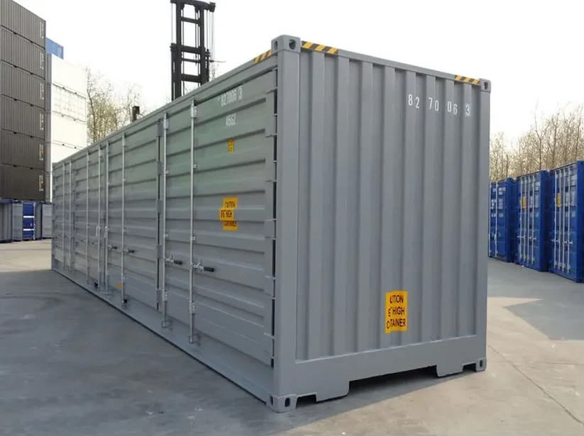 40-Fuß-HC-Seecontainer mit Seitentüren