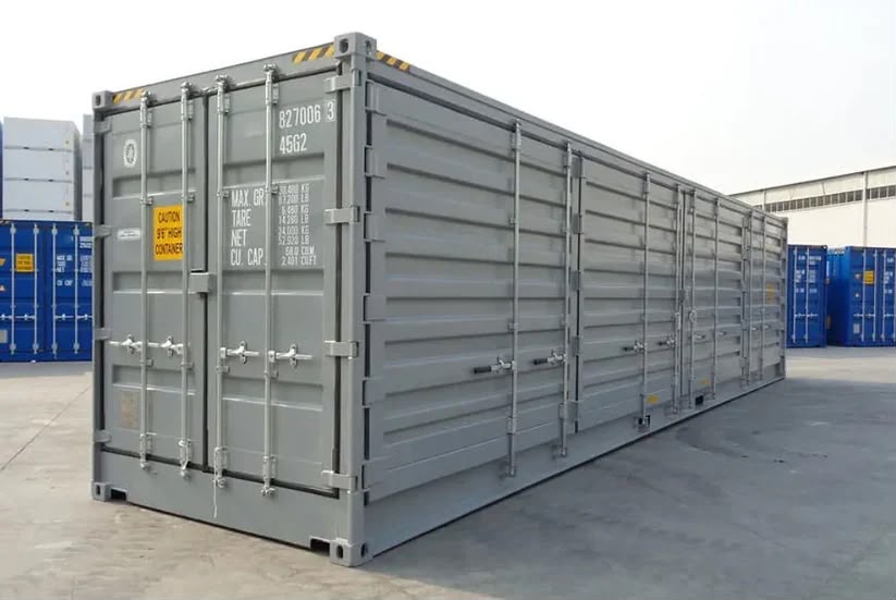 40-Fuß-HC-Seecontainer mit Seitentüren